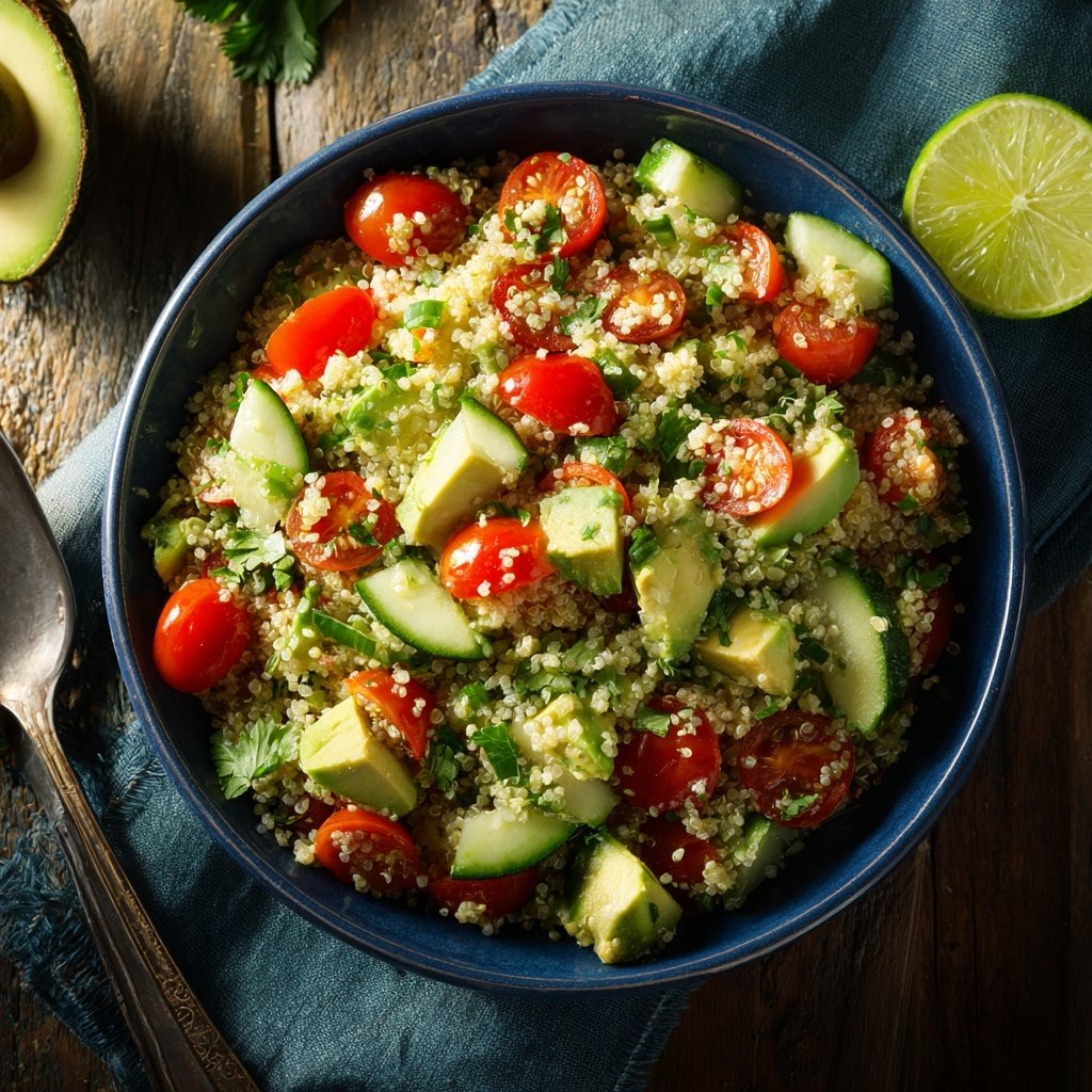Healthy Avocado Quinoa Salad