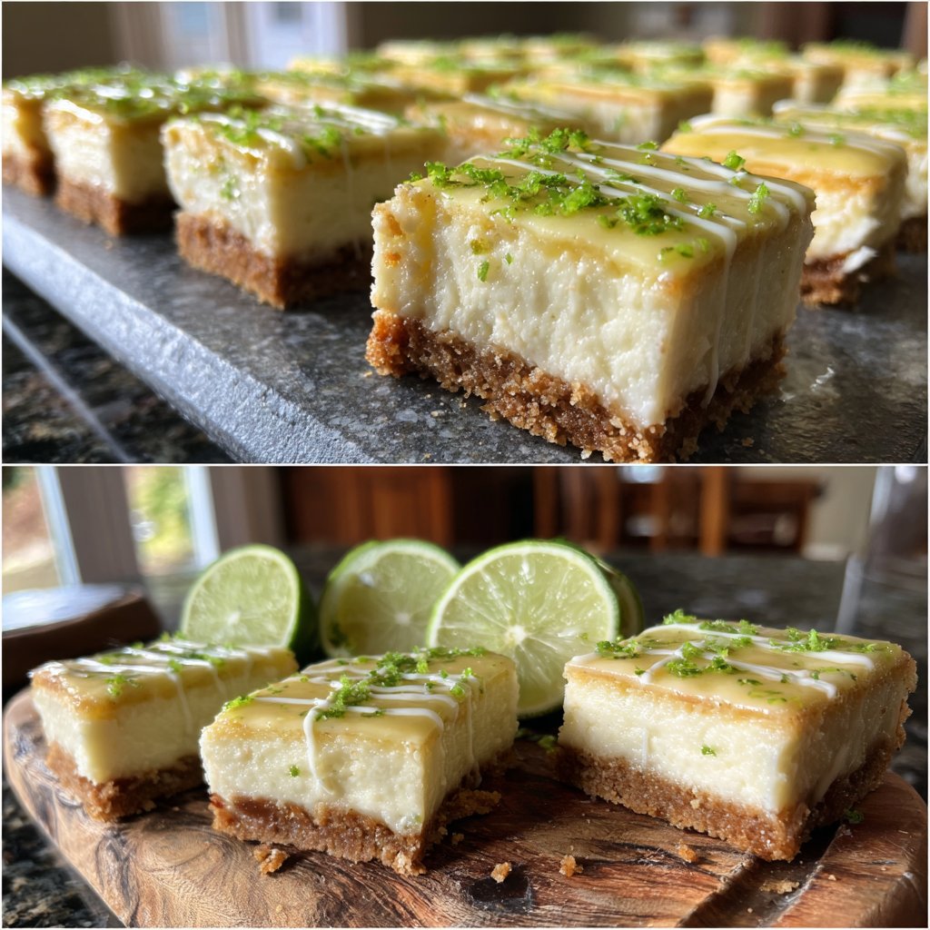Lime Zest Cheesecake Bars