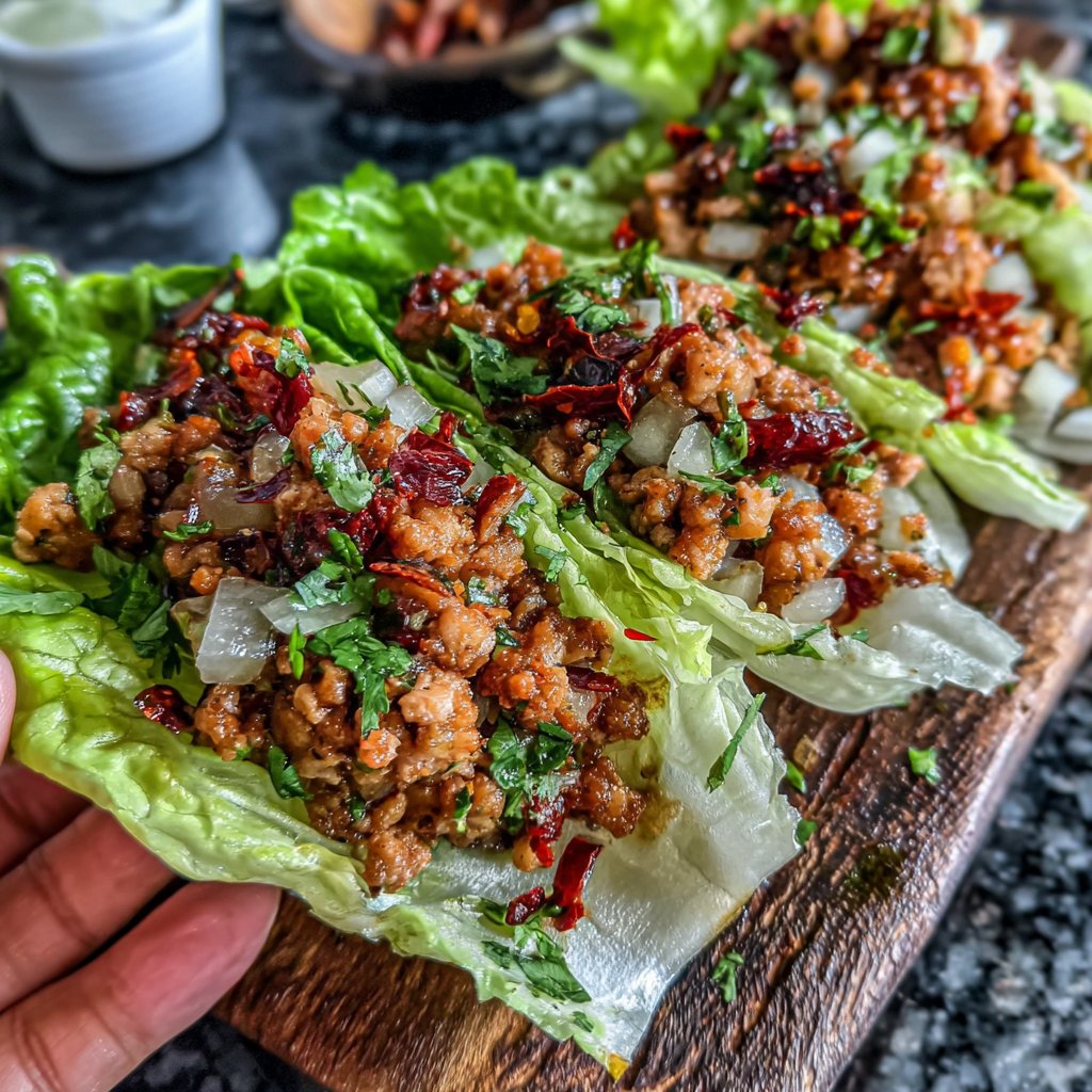 Chili-Lime Turkey Lettuce Wraps