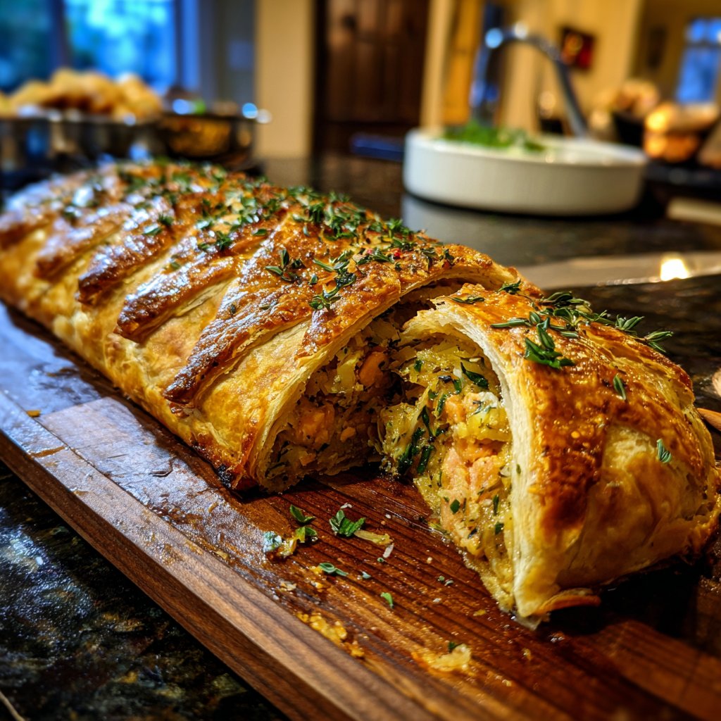 Lemon Thyme Salmon Wellington