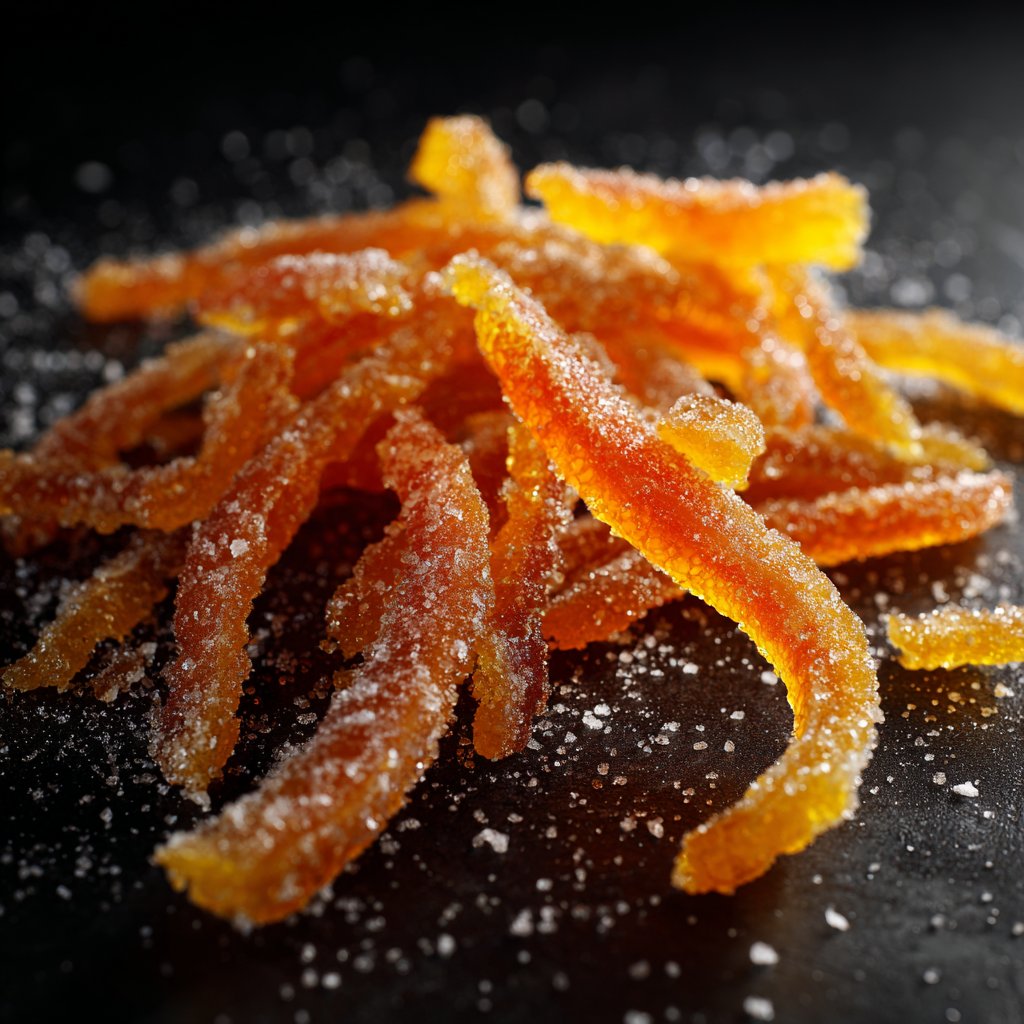 Candied Orange Peel Citrus Strips